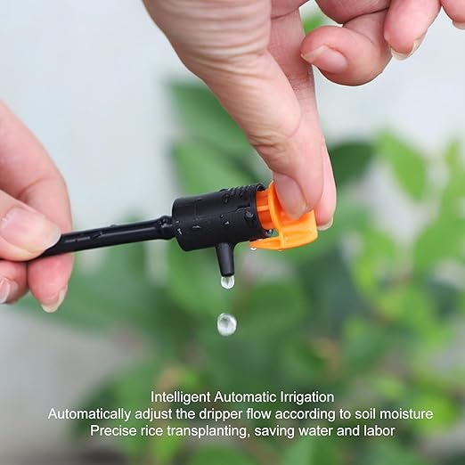 10 Pieces Drip Emitter,Adjustable Flag Irrigation Dripper for Garden Trees and Shrubs Watering,for Succulents Plants Lawn Flower Irrigation System