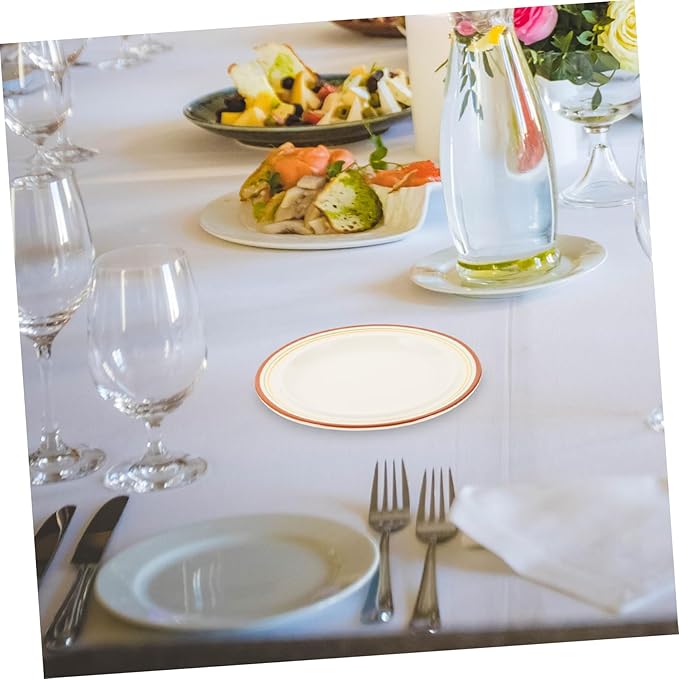 Veemoon European Style Ceramic Plate Dinner Serving Snack Cake Fruit Plate Easy Cleaning Storage