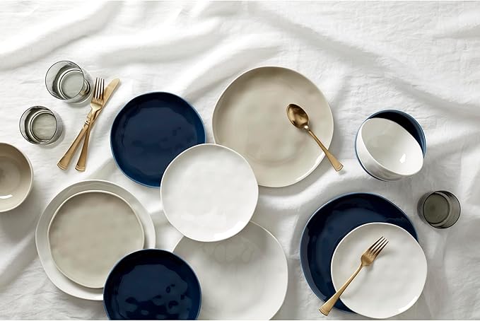 Lenox, Blue Bay Colors 4Pc Dinner Plates, 6.85 LB