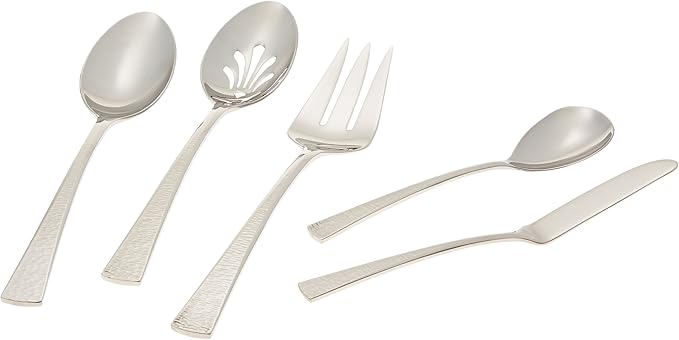 Gorham 871430 Biscayne 65-Piece Stainless Flatware Set, Silver