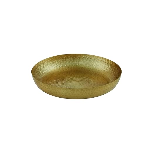 American Metalcraft ASEAG12 Hammered Aluminum Seafood Tray, Single Wall, Gold, 80-Ounce