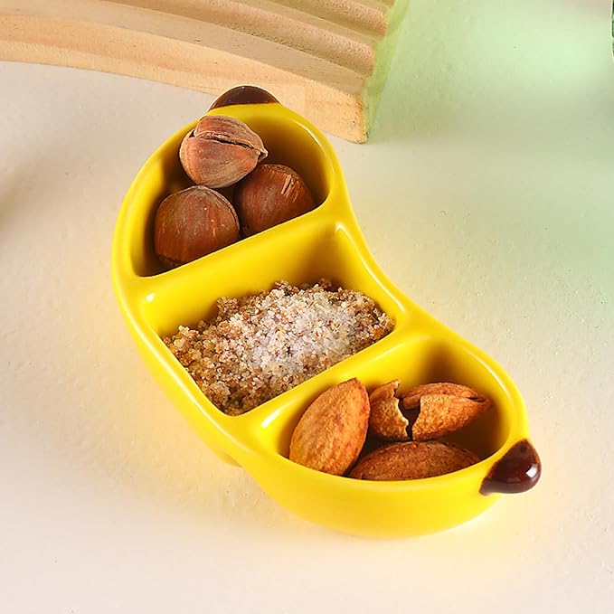 Practical Ceramic Fruit Shape Appetizer Plate Ceramic Texture Suitable for Home Kitchens and Party Use Party Dish