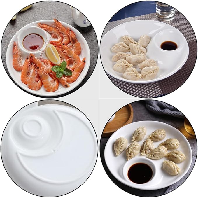 Cabilock Elegant Dinner Plate Ceramic Plate within White Sushi Dessert Serving Modern Kitchenware