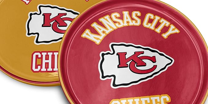 NFL Home and Away 2 Pack Round Serving Plates