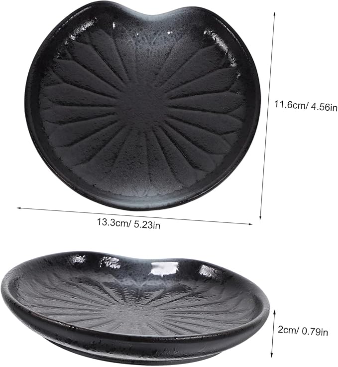 PRETYZOOM Vintage Japanese Design Plates Ceramic Snack Trays Fruit Dishes Decorative Serving Trays for All Occasions