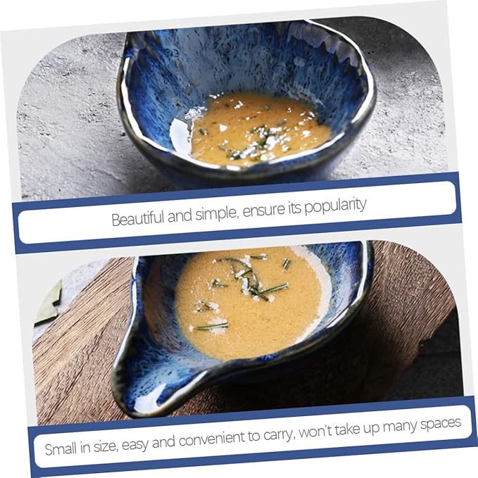 Condiment Bowl Sauce Dish for Condiments Porcelain Appetizer Plate Ceramic Sauce Bowl Easy to Carry