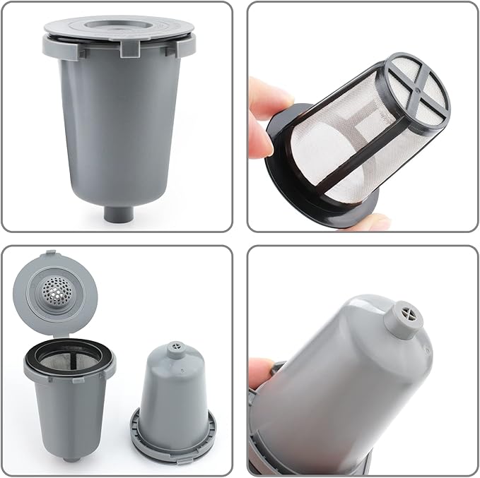 Reusable Filter Cup for Cuisinart, Gray (4 Pack)