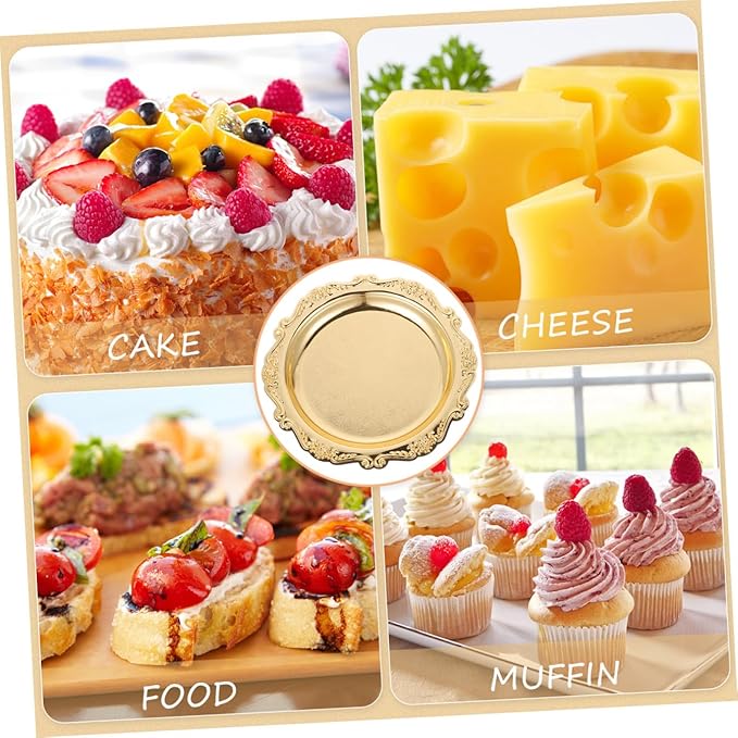 Healifty Elegant Serving Tray Platter for Snacks Jewelry Crafts Display Scratch Resistant Easy to Clean for Parties Home Decor