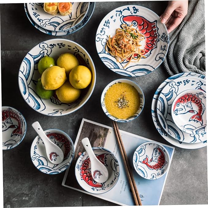 6 Pcs Seasoning Dish Seasoning Plate Metal Practical Plates Sushi Dipping Bowl Japanese Dishes Bowl Ceramic Sauce Dish Flatware Appetizer Plates Dessert Pearlescent Ceramics