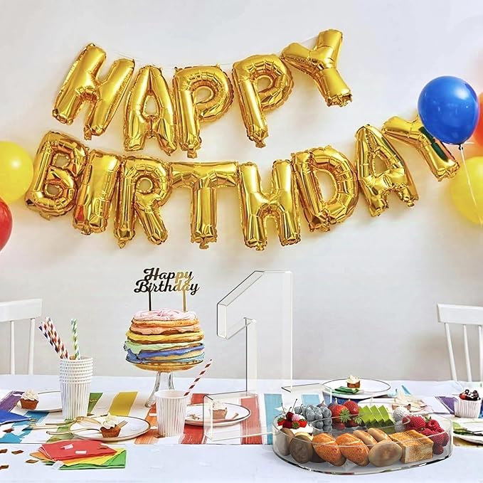 11" Acrylic Number Charcuterie Tray, Fillable Number Charcuterie Box for food, Reusable Serving Cake Candy Dish Display Tray for Birthday Anniversary Party Decoration (Number 1)