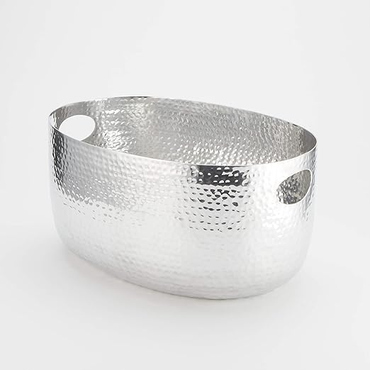 American METALCRAFT, Inc. American Metalcraft ATHS10 Hammered Aluminum Beverage Tub, Silver, 10-Quarts