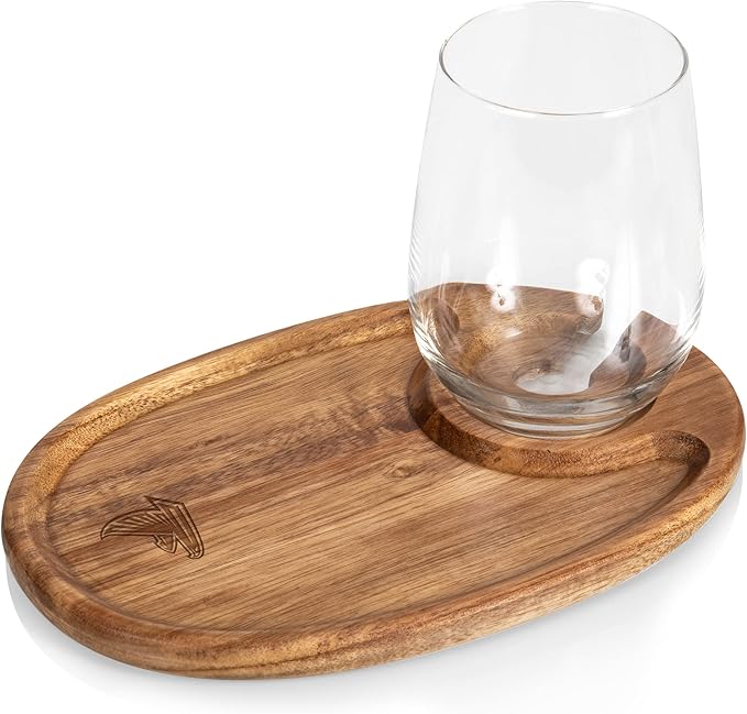 PICNIC TIME NFL unisex-adult NFL Wine Appetizer Plate Set Of 4