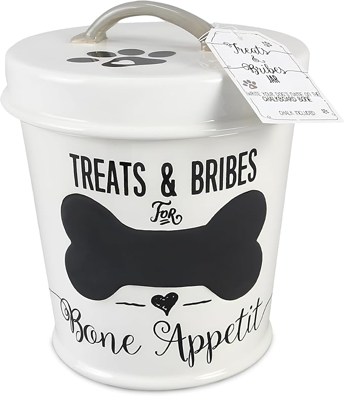 Young's Inc 7"X7"X8" Ceramic Dog Treat Jar