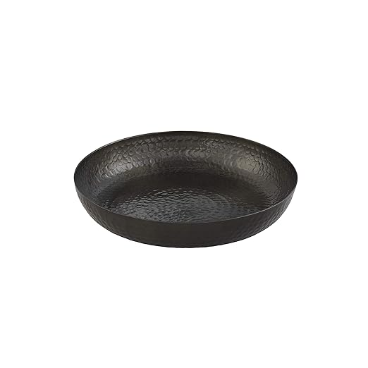 American Metalcraft ASEAB12 Hammered Aluminum Seafood Tray, Single Wall, Black, 80-Ounce