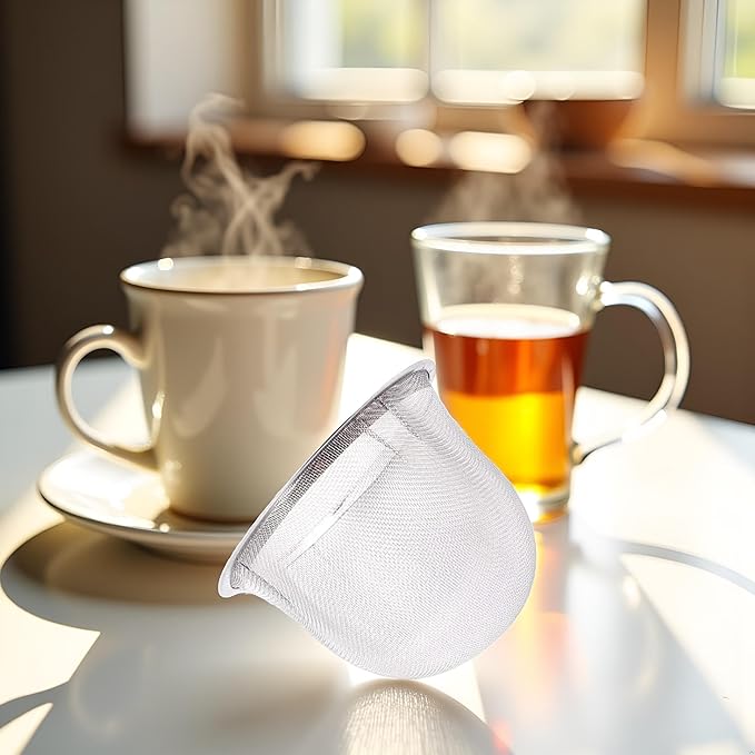 1pc Silver Tea Infuser Mesh Strainer,Stainless Steel Teapot Filter For Coffee Tea Pot Tea Accessories,Tea Strainer for Teapot Replacement Part Tea Strainer,7cm