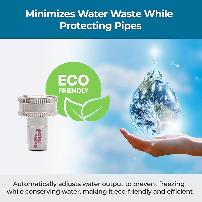 Freeze-Proof Outdoor Device for Tap Water Faucets (Straight-Type, 1 Unit) – Fits Spigots, Water-Saving and Automatic Faucet Systems, Water Control Valves, and Faucet Handles
