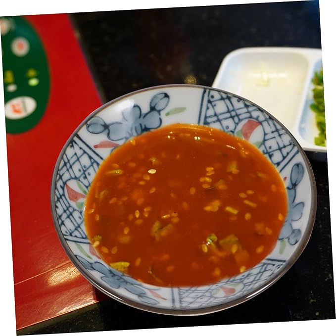 PRETYZOOM 3pcs Japanese Glazed Ceramic Plates Dipping Bowl Seasoning Dish Salad Plate Easy Clean