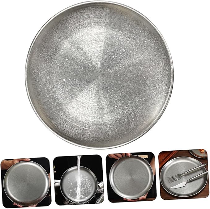 Mobestech Roast Meat Plate Bbq Serving Tray Stainless Steel Lightweight Compact Easy to Store