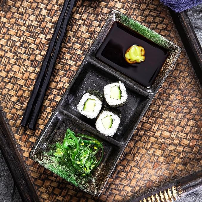 Dessert Plates Japanese Creative Ceramic Dish Sauce Dish Small Dish Sauce Dish Japanese Tableware Dish Appetizer Plates Snack Tray