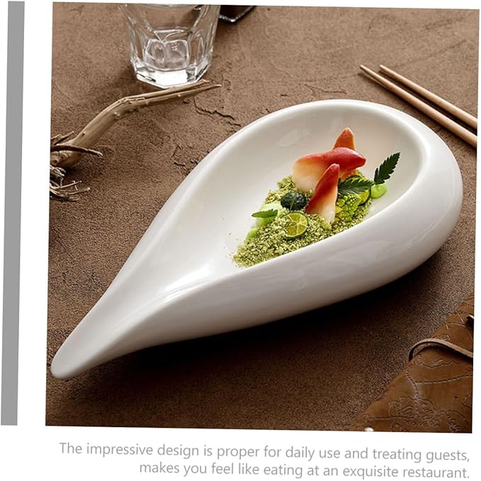 Ceramic Appetizer Plate Serving Dish with Design Food Plate for Salad Dessert Soup for Family Gatherings and Restaurants