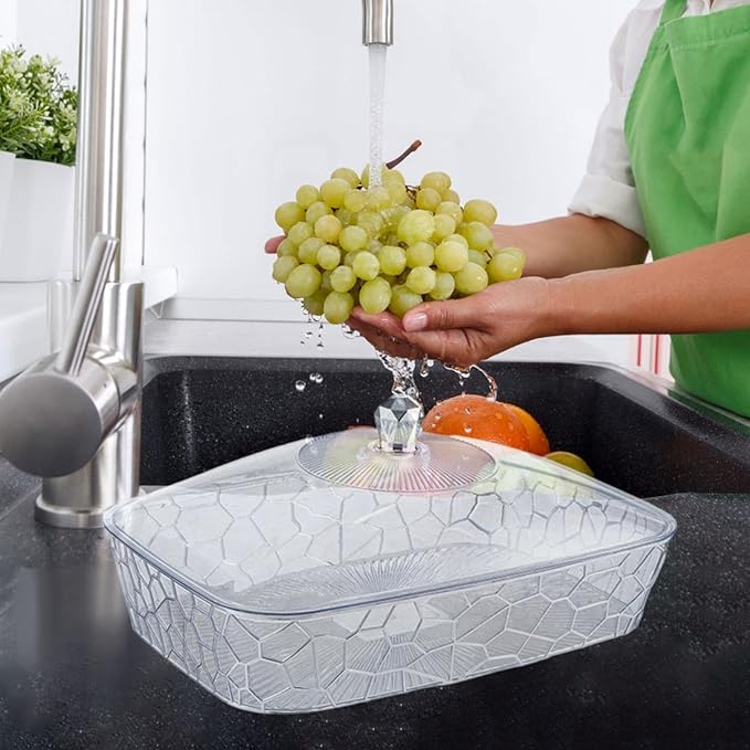 Serving Tray, Fruit Tray, Elegant Multifunctional Decorative Storage Container, Organizer for Celebrations Wedding Birthday, L