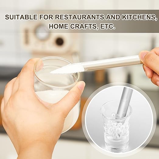 Zonon 6 Pcs 6 Inch Lab Spatula Stainless Steel Micro Lab Scoop Spatula Metal Bead Scoop with Rounded Pointed Ends Laboratory Sampling Curved Spoon for Mixing Powders Pastes Transferring Tool