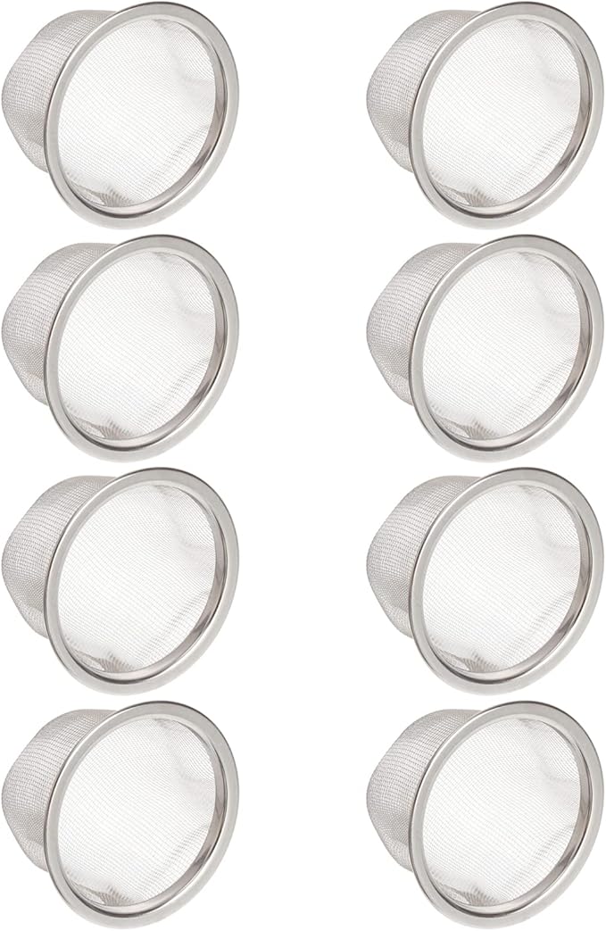 Tofficu Stainless Steel Tea Filter 2.55 Inch Metal Strainer Basket for Loose Leaf Tea Brewing and Teapot Filter Replacement
