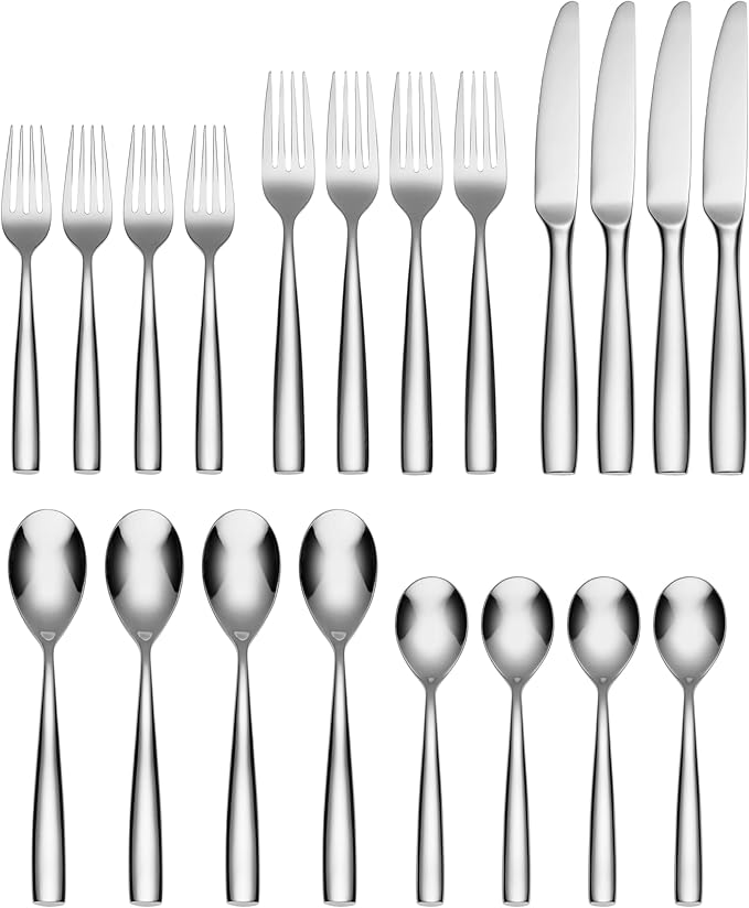 Cambridge 128020CBLGM12 Linden Mirror 20-Piece Flatware Set