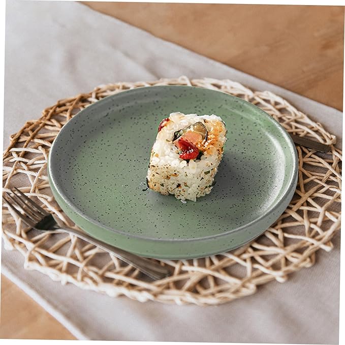 Sushi Dish Decorative Ceramic Serving Plate for Appetizers Vintage Design for Family Gatherings Parties and Restaurants Lightweight
