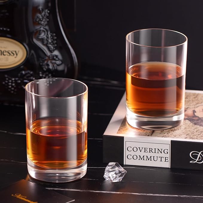 KAMMAK Shot Glasses Set of 2, 150ml/5oz Clear Espresso Shot Glass with Heavy Base for Bar Restaurants Home, Small Whiskey Shot Glass for Vodka, Whiskey, Tequila, Spirits & Liquors