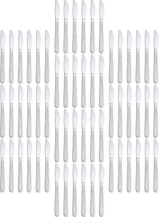 Dinner Forks, Spoons & Dinner knives Set, Food Grade Stainless Steel Silverware Set, Mirror Polished, Dishwasher Safe Flatware Set (60-Pcs, Dinner Knives)