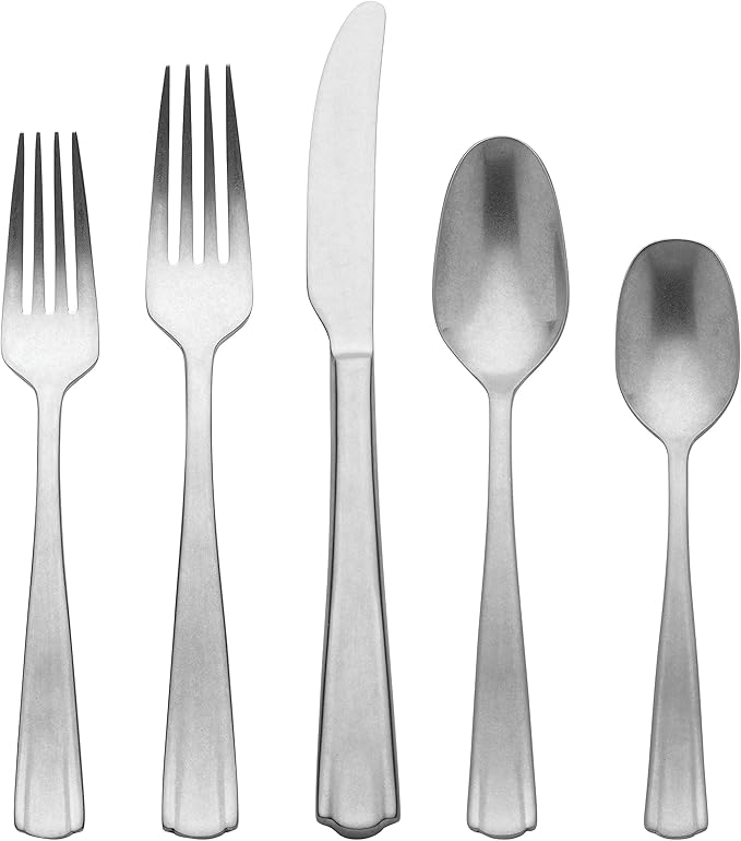 Lenox 895540 French Perle Scallop 65-Piece Flatware Set