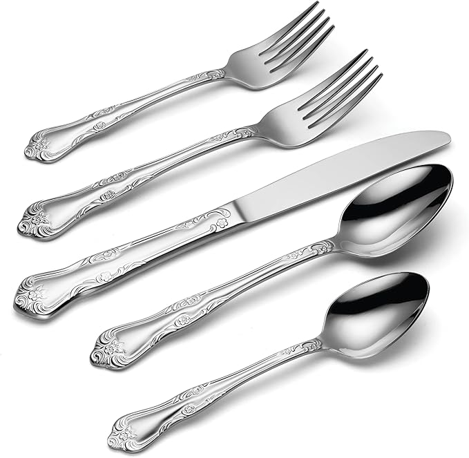 Oneida Azalea 45-Piece Flatware Set, Service for 8