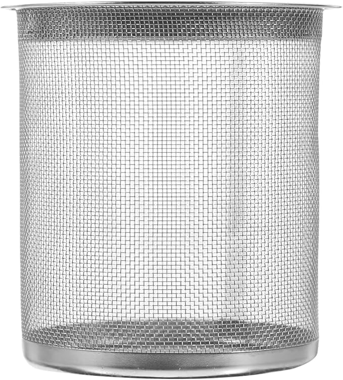 Stainless Steel Tea Strainer for Teapot with Extended Chain Hook Loose Leaf Tea Infuser Basket Metal Filter for Home Brewing