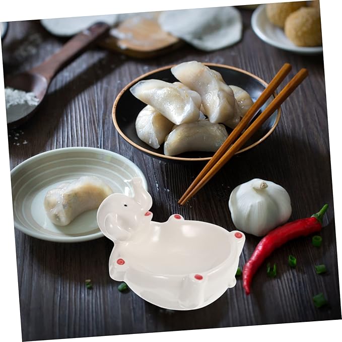 Appetizer Dish Large Capacity Sauce Bowl Ceramic Seasoning Plate for Mustard Sauce Sugar Salads Kitchenware