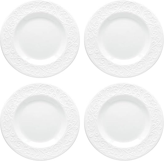 Lenox 891290 Opal Innocence Carved 4-Piece Accent Plate Set