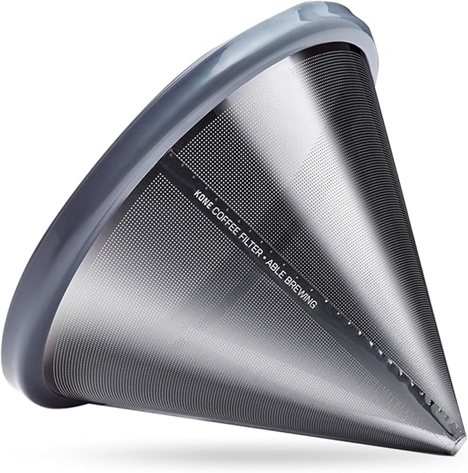 Able KONE: Reusable Stainless Steel Coffee Filter Compatible with Chemex