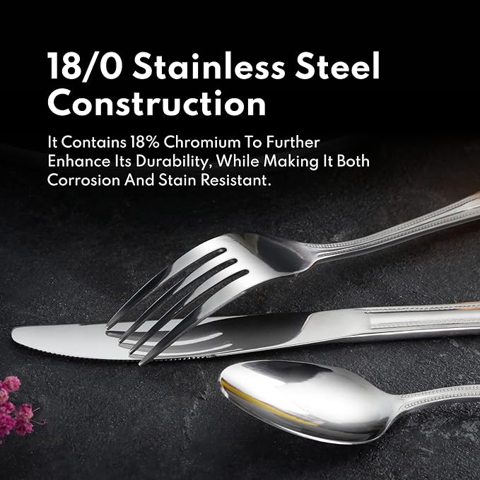 New Star Foodservice 58208 Slimline Pattern, 18/0 Stainless Steel, Serving Spoon, 8.4-Inch, Set of 12