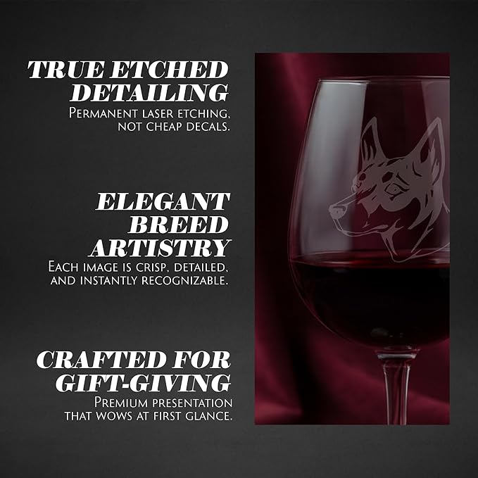 Miniature Fox Terrier Dog Personalized Custom Themed Etched 12.75oz Wine Glass