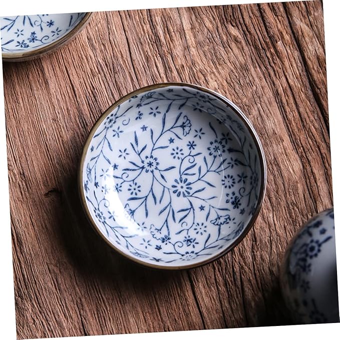 PRETYZOOM 3pcs Dip Dish Condiment Plate Flavored Sauce Vinegar Bowl Ceramic Plates Serveware