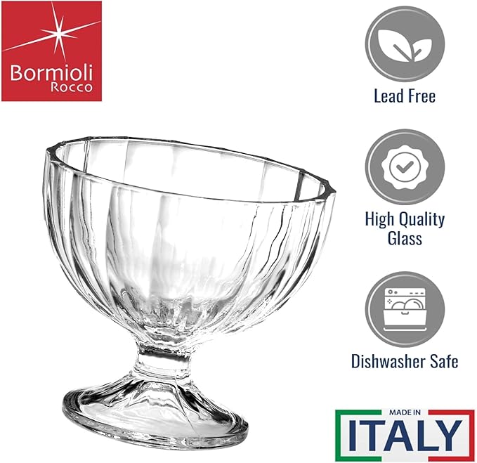 Bormioli Rocco Alaska Dessert Bowls, Set of 6