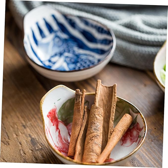 ABOOFAN 3pcs Underglaze Sauce Bowl Versatile for Appetizer Plates Dessert Plates Random Style