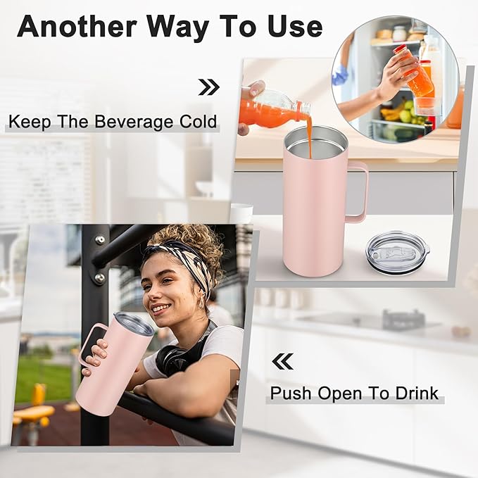 2 IN 1 Wine Chiller Single Bottle and Travel Tumbler, 42oz Stainless Steel Iceless Cooler Wine Bottle, Insulated Mug with Lid, Keep Wine Cold up to 6 Hours Fits Most Wine Bottles Gift for Wine Lovers