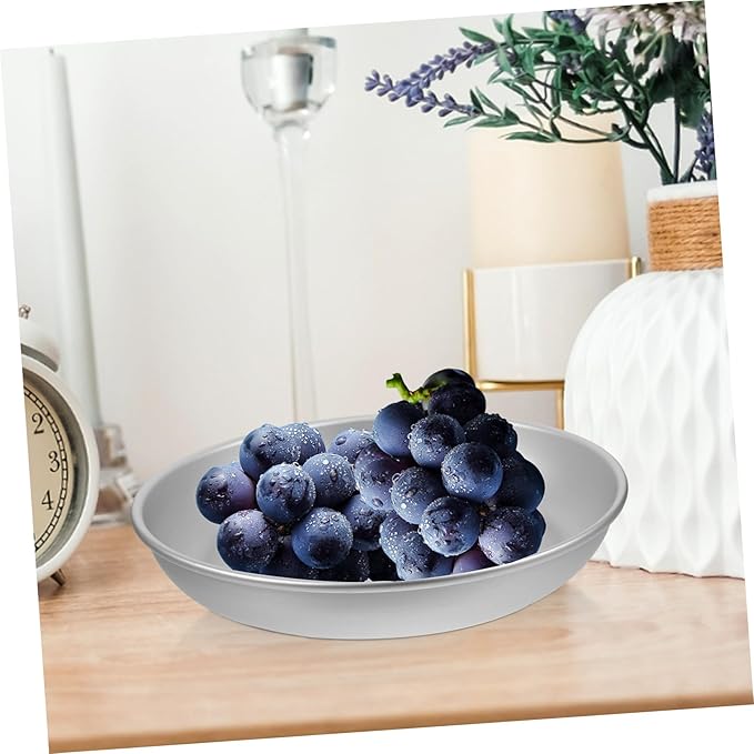 Milisten Aluminum Serving Tray Picnic Plate Snack Dish Food-Safe Decorative Portable for Outdoor Wedding