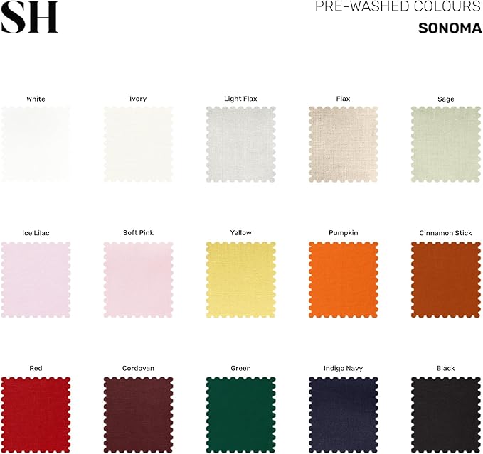 Solino Home Dusty Blue Linen Napkins Set of 4-100% Pure Linen Cloth Washable Dinner Napkins 20 x 20 Inch - Sonoma