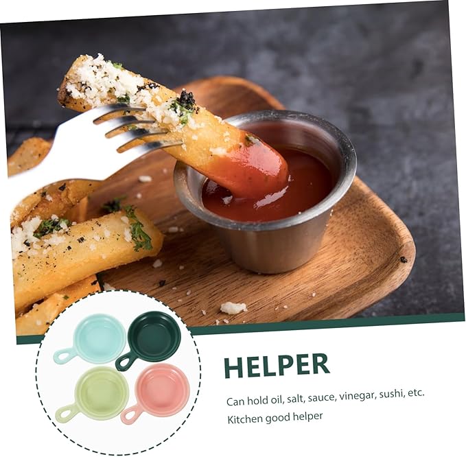 4pcs Creative Ceramic Plates Japanese Style Appetizer Dishes Ergonomic Handles for Snacks Sauces Stylish Home Restaurant Use Versatile Dessert Holders Matte