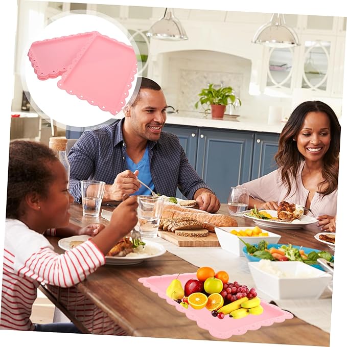 Cabilock 8pcs Rectangular Serving Trays Food Platter for Snacks Fruits Cake Candy Party Decorative Trays