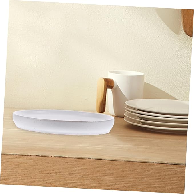 Happyyami Ceramic Appetizer Plate Vintage Style Sushi Storage Dish Elegant Food Serving Plate for Snacks Desserts Parties and Home Use Lightweight Reliable Kitchen Supply