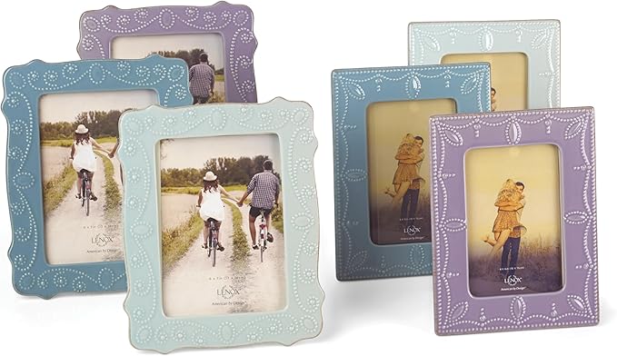 Lenox French Perle Ice Blue 5" X 7" Frame - 869601