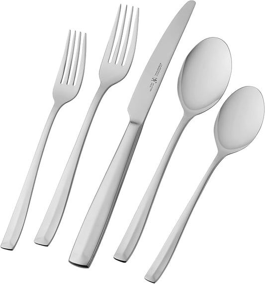 Henckels Lani Flatware Set, 65-Piece, Silver